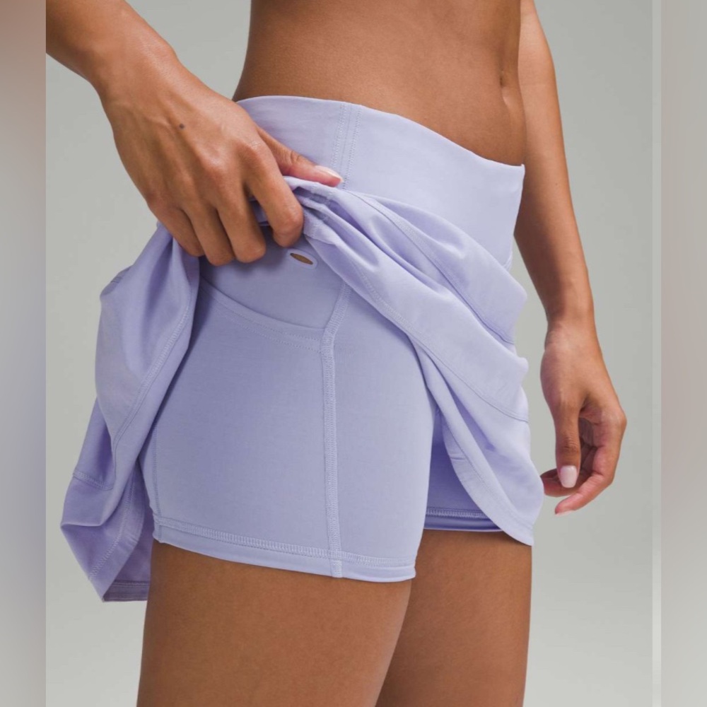 Women’s LULULEMON Lilac Smoke* Pace Rival Mid-Rise Skort Skirt - Picture 2 of 10